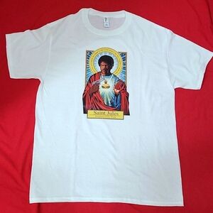 NWOT Medium shirt with DTF( direct to film) printed design of pulp fiction Jules